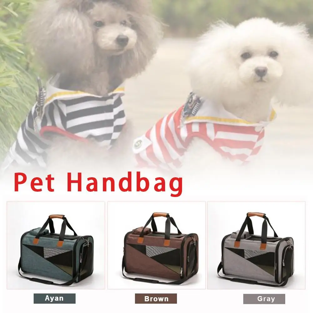 Дышащая Льняная сумка для домашних животных Модная Удобная дорожная сумка для собак Сумка двухслойная на молнии многофункциональная сумка принадлежности для домашних животных