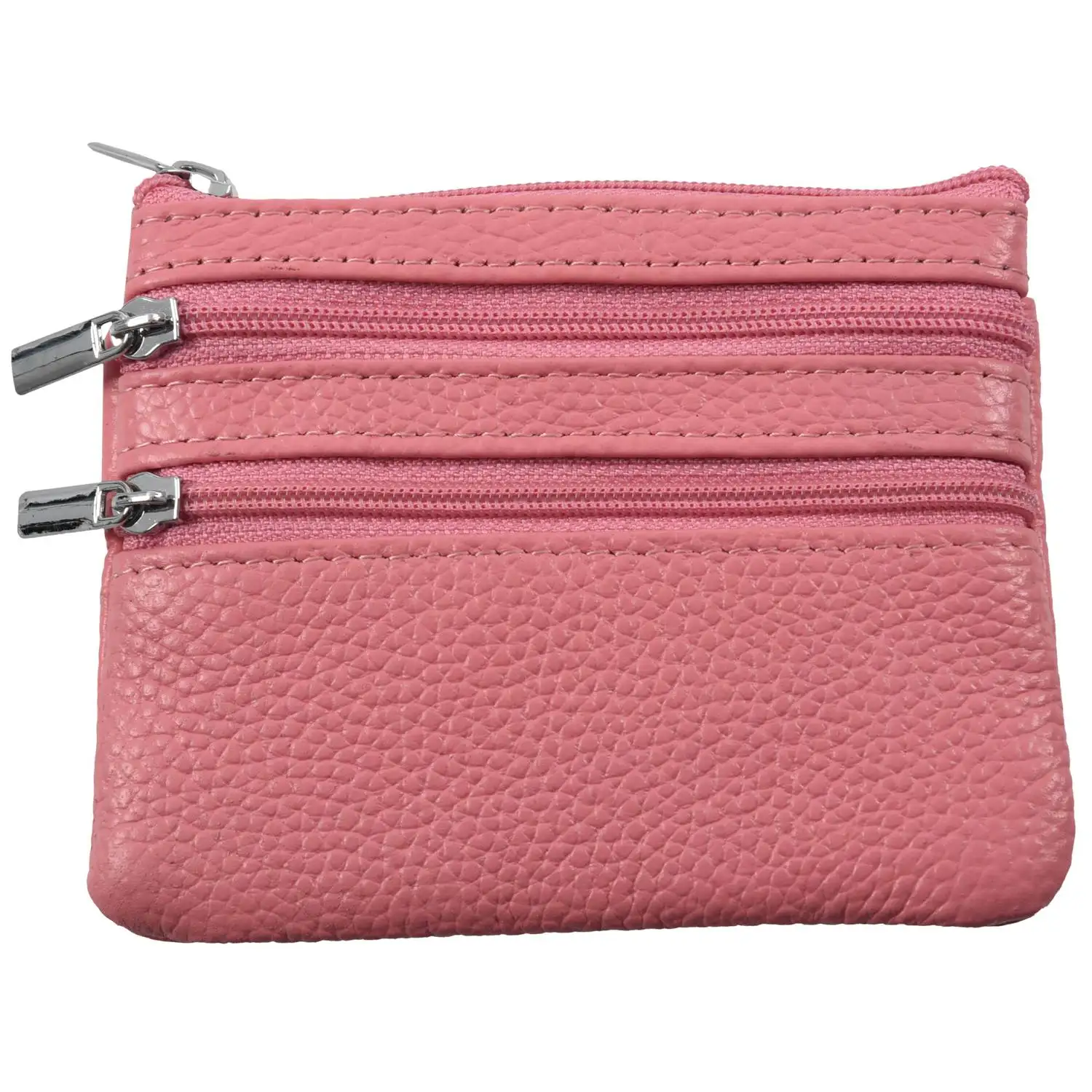 Leather Change Coin Purse with 4 Pockets and Keychain for Women PinkCoin Purses AliExpress