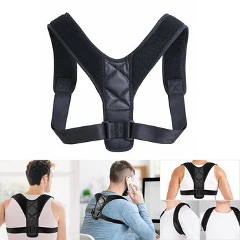 Back Posture Corrector Adjustable Clavicle Back Straight Shoulders Lumbar Brace Strap Correct Belt Posture Clavicle Support