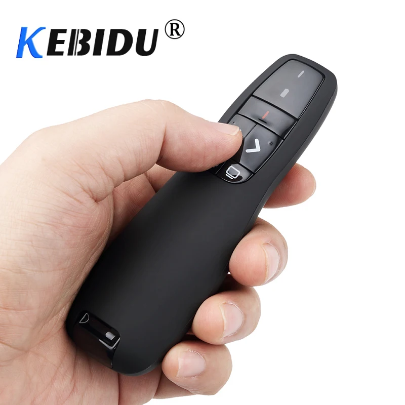 

Kebidu R400 2.4Ghz USB Wireless Presenter Red Laser Pen Pointer PPT Remote Control With Handheld Pointer Pen For PowerPoint