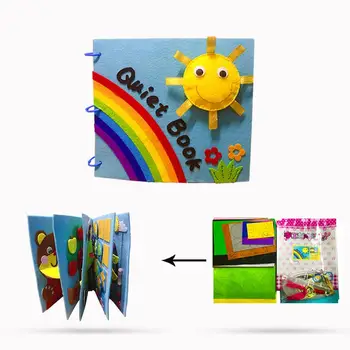 

Handmade Baby Quiet Book 20X23CM My First Book Toys For Kids Early Learning Educational Easy To Sewing Felt DIY Material Package