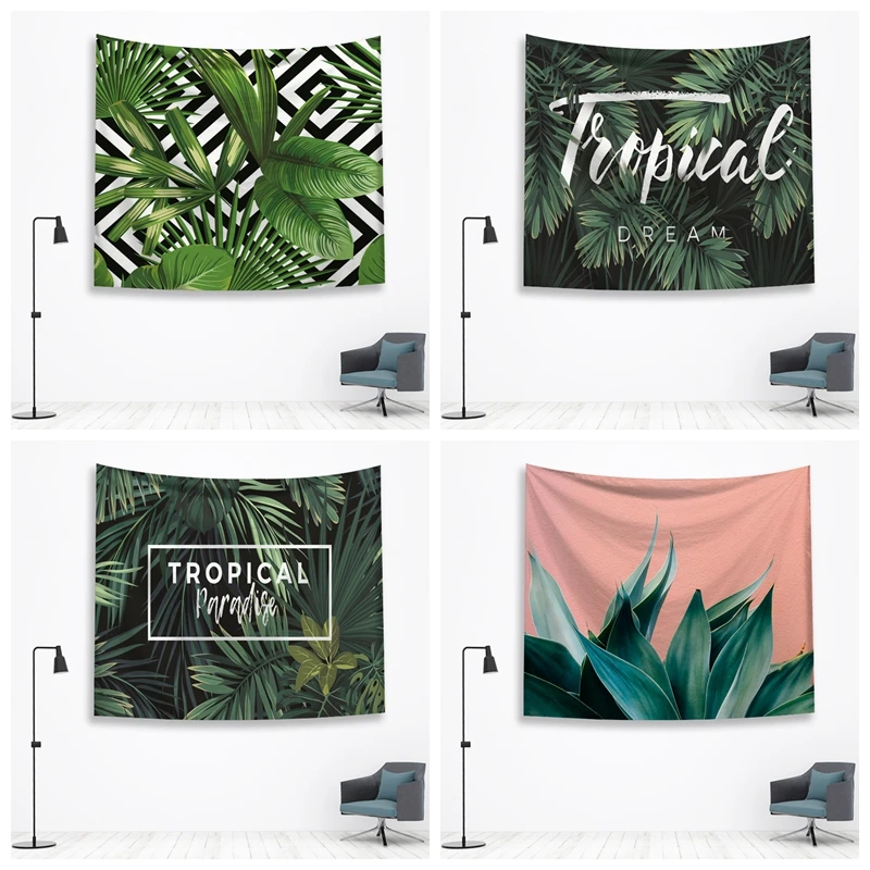 

Tropical Tapestry Hippie Boho Wall Hanging Psychedelic Wandkleed Tenture Mural Boho Home Decor Farmhouse Home Decor Boheme