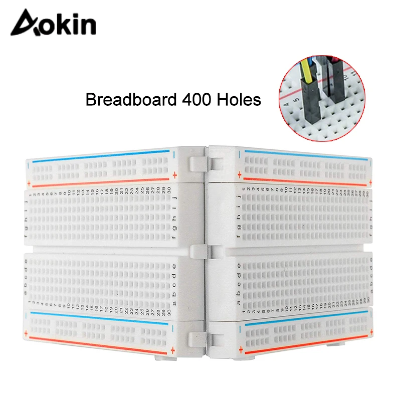 400 holes/tie points Breadboard Solderless Prototype PCB Board 400 Pin for Arduino Raspberry Pi