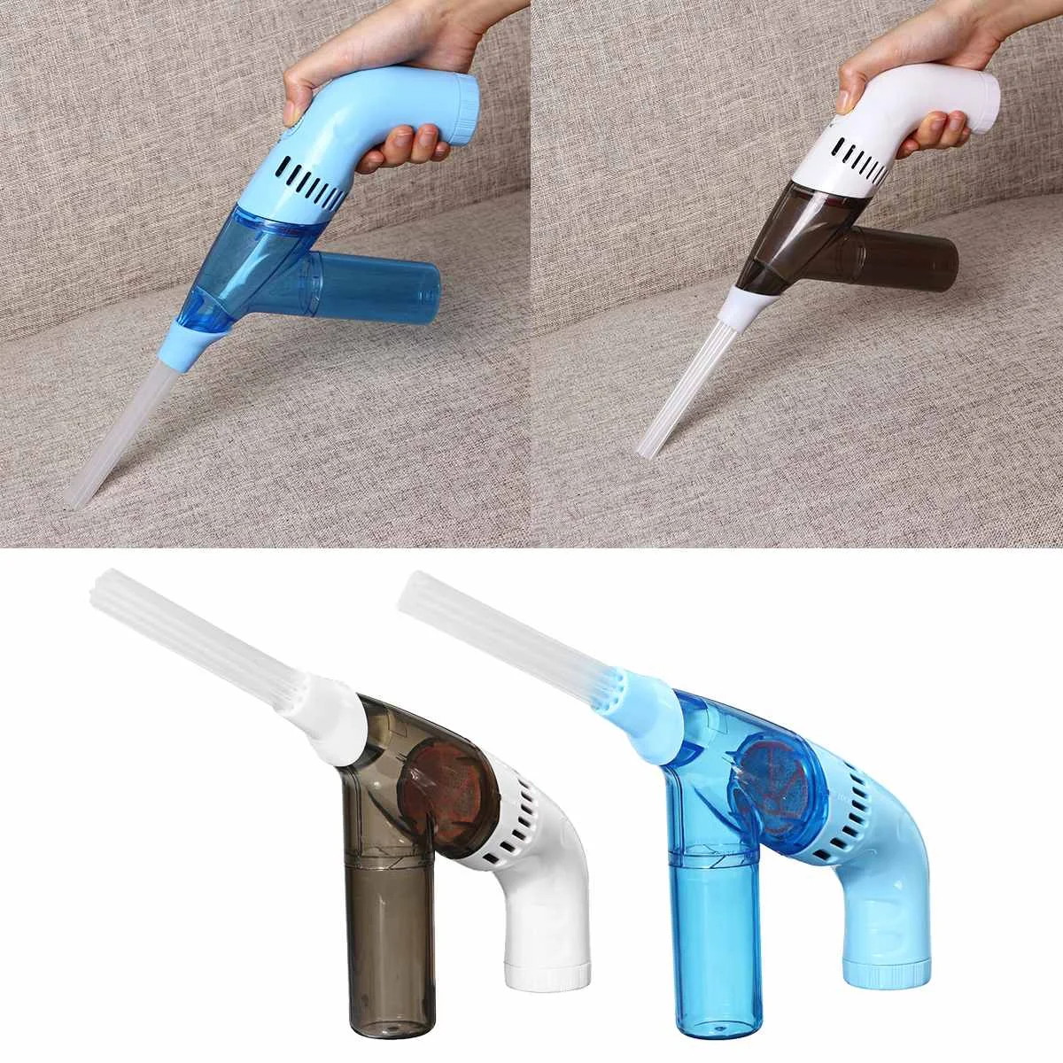 Portable Cordless Handheld Mini Vacuum Cleaner Battery Powered Cleaning Machine Tools Household Appliance Accessories 2 Colors