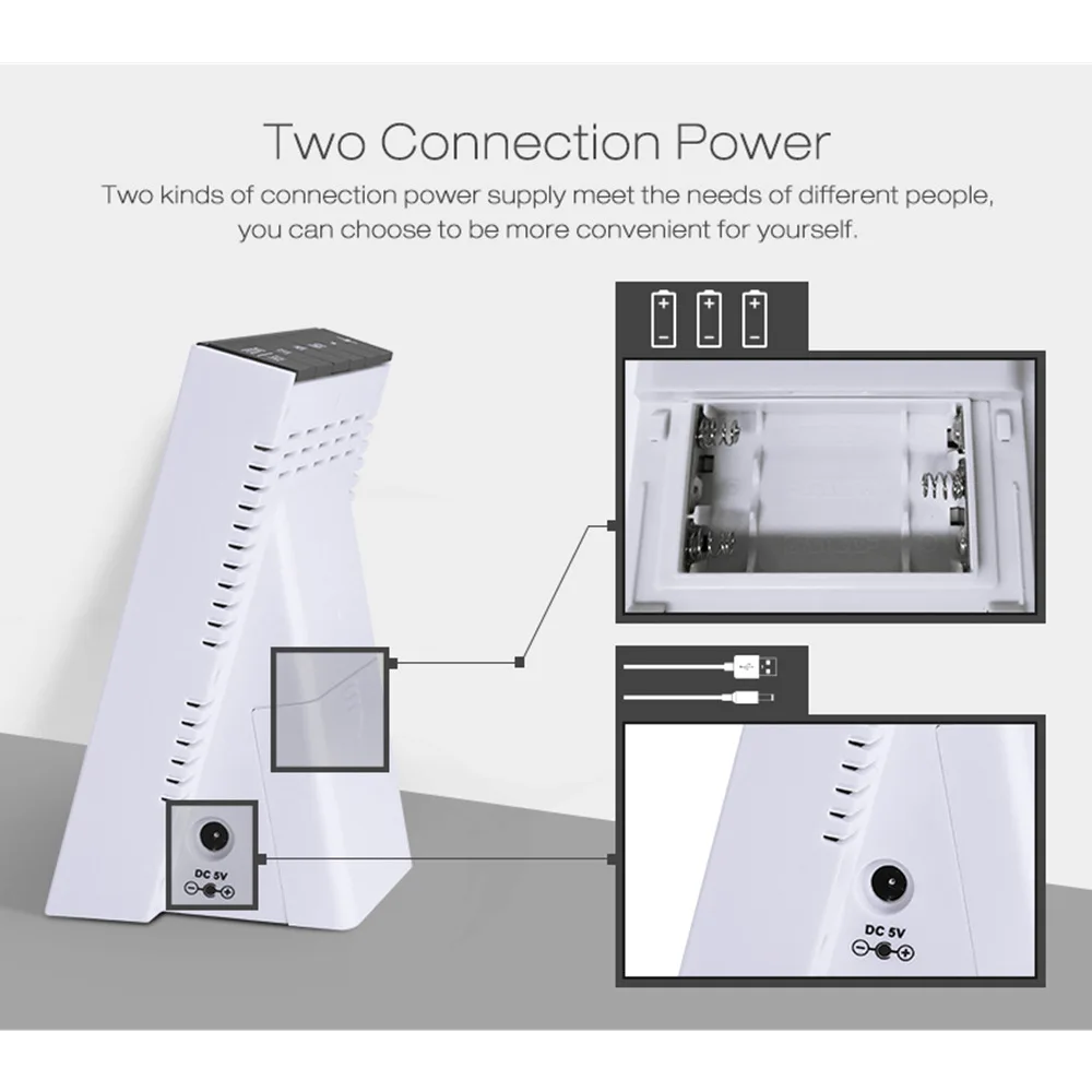 Цифровой термометр Digoo, гигрометр, измеритель времени, календарь, будильник, влажность, для помещений, датчик, светодиодный, с подсветкой, с 2 USB