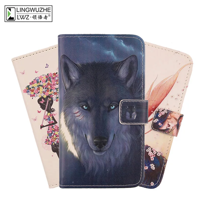 

For Freetel REI 2 FTJ17A00 Case 5.5 inch Cute Book Style Flip Leather Wallet Cover Phone Case For Freetel REI 2 FTJ17A00 Coque