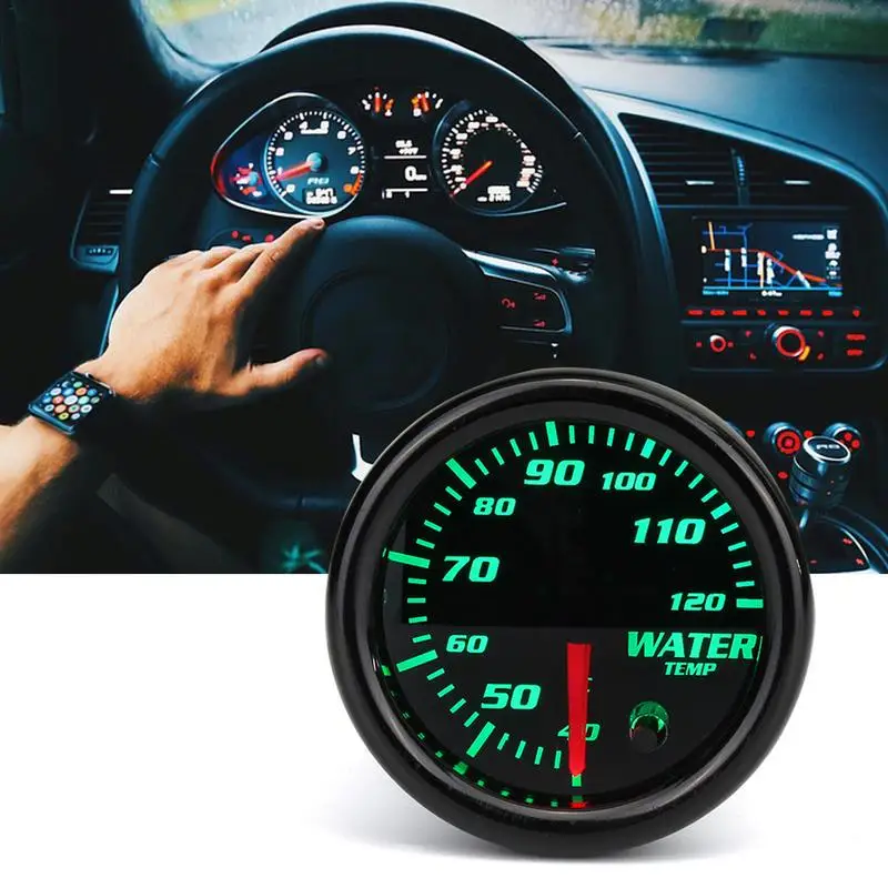 

Universal 2 52mm 7 Color LED Car Water Coolant Temperature Temp Meter Temperature Sensor Digital Temperature Gauge For Car