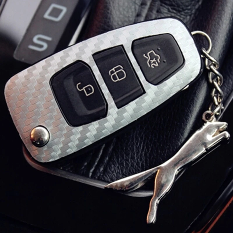 My Good Car 20 шт./компл. оптовая продажа наклеек для ключей из углеродного волокна Ford