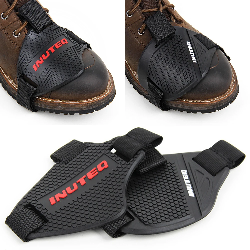 Almohadilla de cambio de engranaje de goma suave botas de motocicleta promedio Shifter ciclismo Protector de zapato ajustable montar moto antideslizante