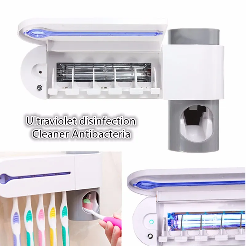 

Antibacteria Uv Light Ultraviolet Toothbrush Sterilizer Automatic Toothpaste Dispenser Tooth Brush Toothbrush Toothpaste Holder
