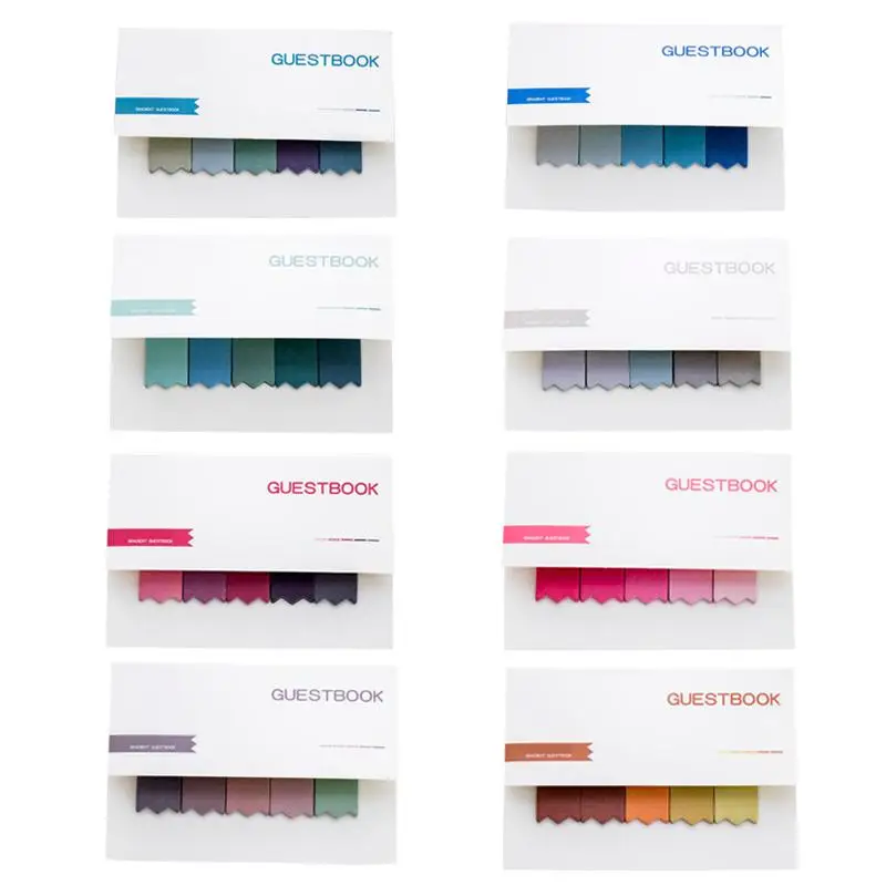 

Creative Sticky Note Gradient Color Memo Innovative Self Adhesive Index Label Office School Supplies For Message Notes Book