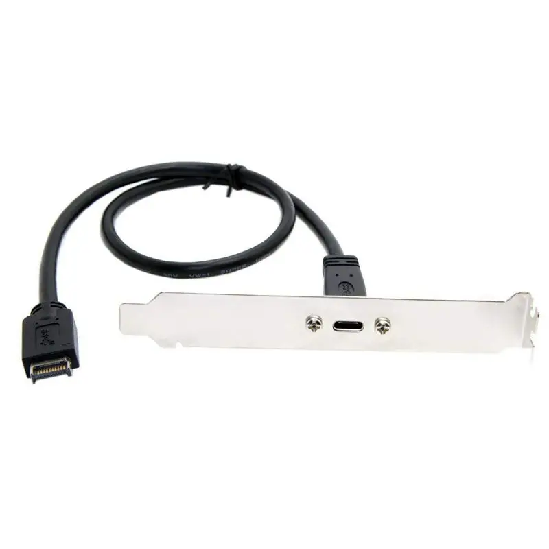 USB 3 1 Разъем передней панели для C типа Женский удлинитель с винт крепления 40 см| |