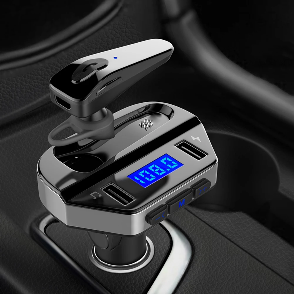 V6 MP3 Player FM Transmitter Bluetooth Stereo Handsfree Car Kit U disk