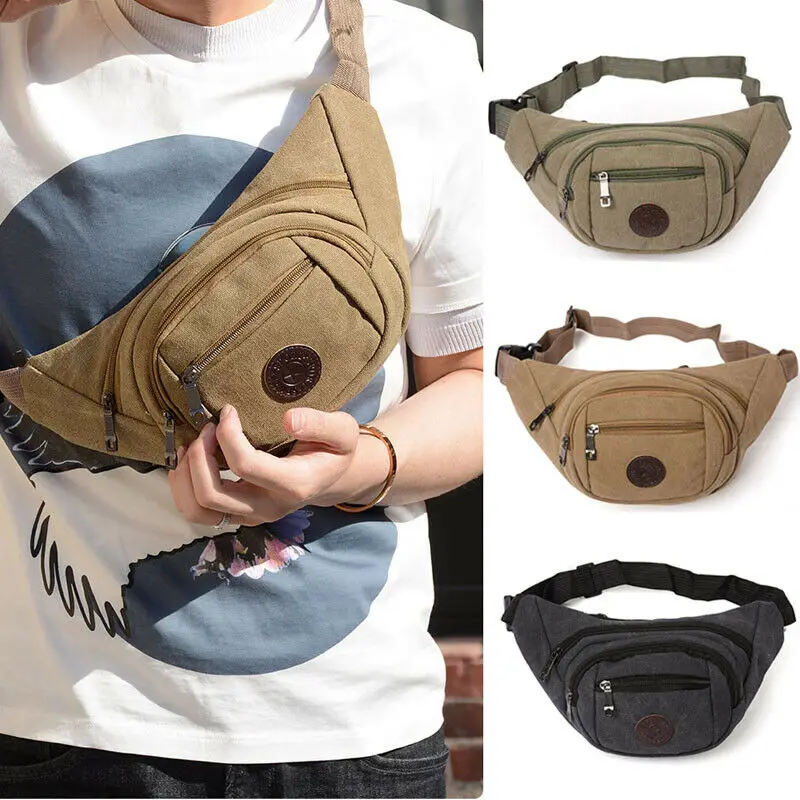 

Waist Fanny Pack Belt Money Bag Pouch Travel Sport Hip Purse Men Women Bum