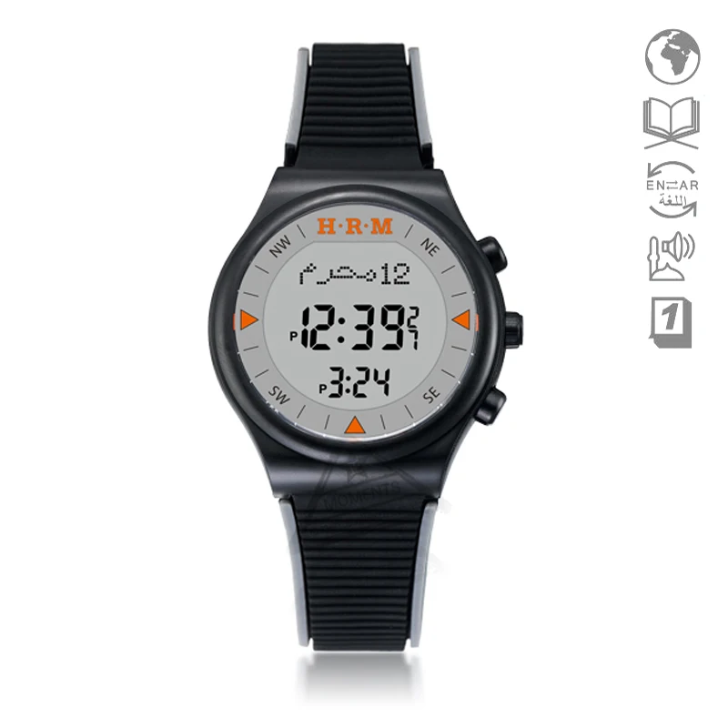 

10 PCS Wholesale Watch Alfajr Watch with Azan Time Qibla Original Harameen 6506 WY16 Athan Clock Quran Bookmark 32mm ATM 3