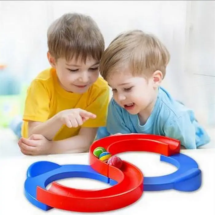 

Children 88 Shape Infinite Loop Track Rubber Ball Hand Eye Coordination Exercise Training Equipment Sensory Integration Toy