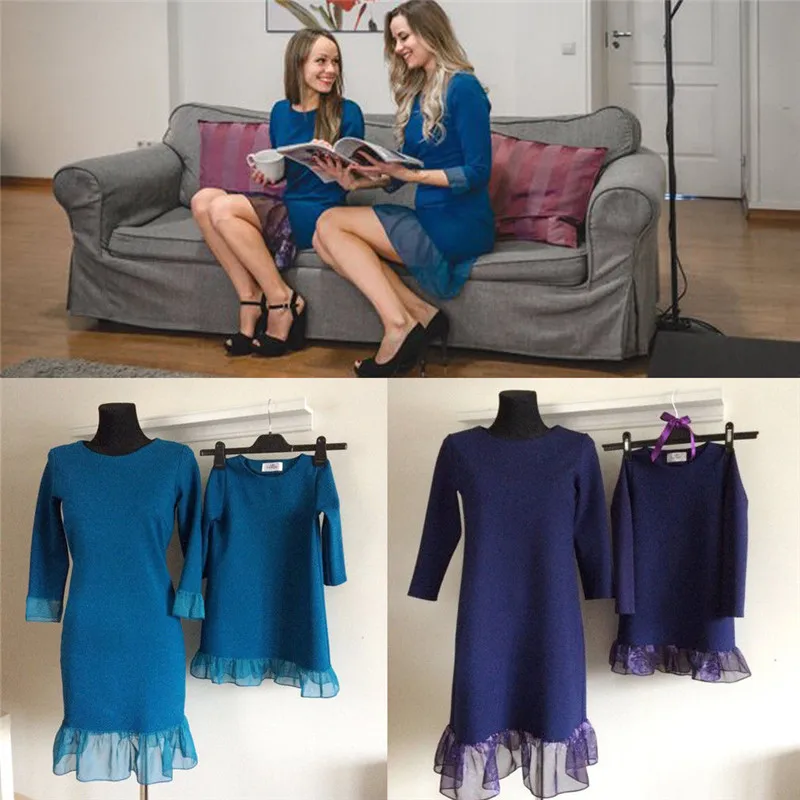 

PUDCOCO Newest Fashion Womens Long Sleeve Work Business Dress Lace Skinny Warm Dresses