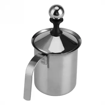 

Portable Milk Frother Milk Creamer Stainless Steel for Cappuccino Milk Jugs Egg Beater Kitchen Tool Gadgets 400/800ML