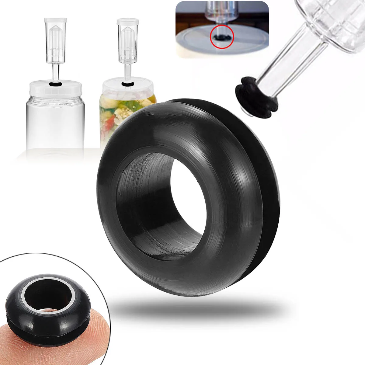 

YKPuii Fermentor Airlock Grommet for Airlock On Homebrew Beer Mead Wine Fermenter Lid Airlock FOR Homebrew Beer&wine Making