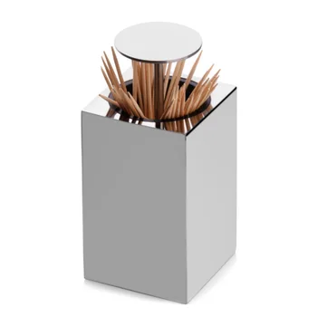 

1PC Toothpick Holder Stainless Steel Rustproof Durable Portable Toothpick Can Toothpick Box for Travel Hotel