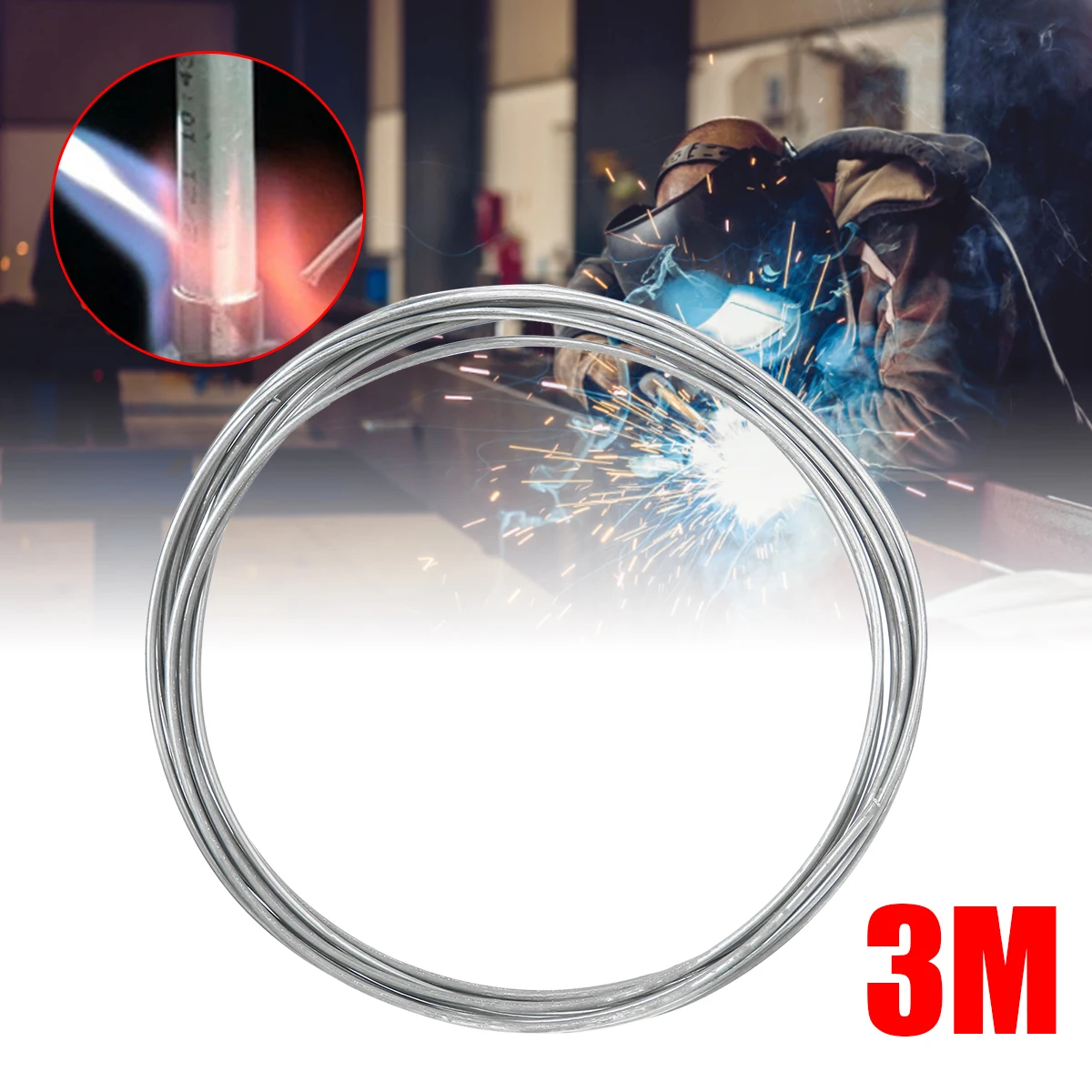 

3M Copper Aluminum Cored Wires 2.0mm Diameter Anti-Rust Flux-cored Welding Wires for Welder Iron Wire Reel