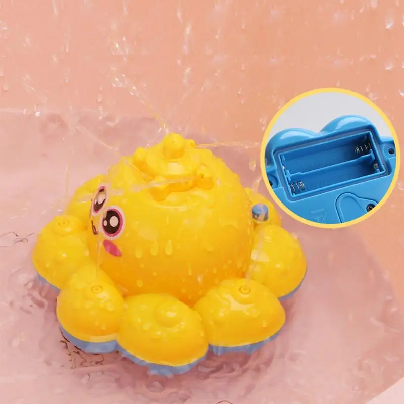 Электрический для детей, для игры в ванной фонтан осьминога воды электрический уровень воды игрушка поплавок душ игрушки забавная вода спрей игрушка