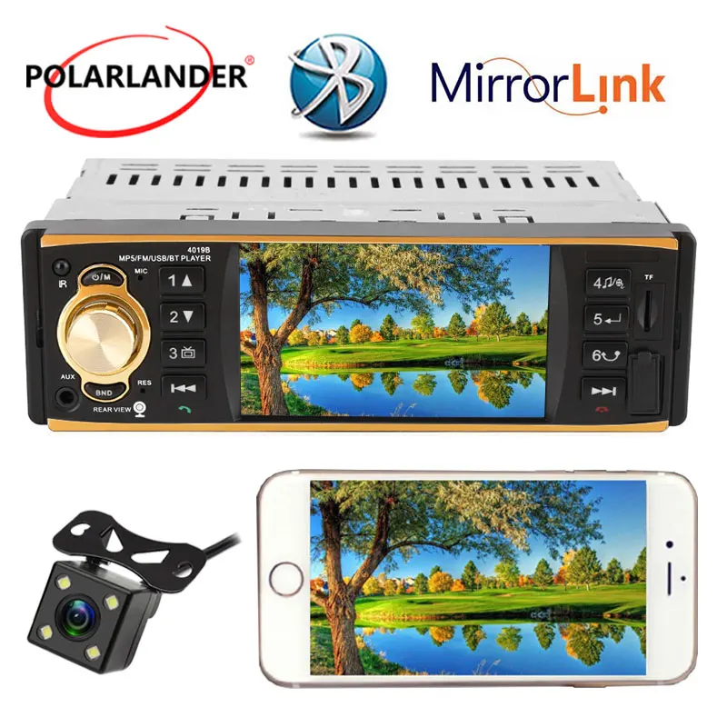 USB AUX FM Bluetooth Steering wheel control Car font b Radio b font 1 Din Audio