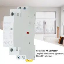 Американская классификация проводов 2р 20A 2NO 24V 220 V/230 V 50/60Hz ac контактор для дома на din-рейку бытовой ac Контактор В соответствии с стандартом