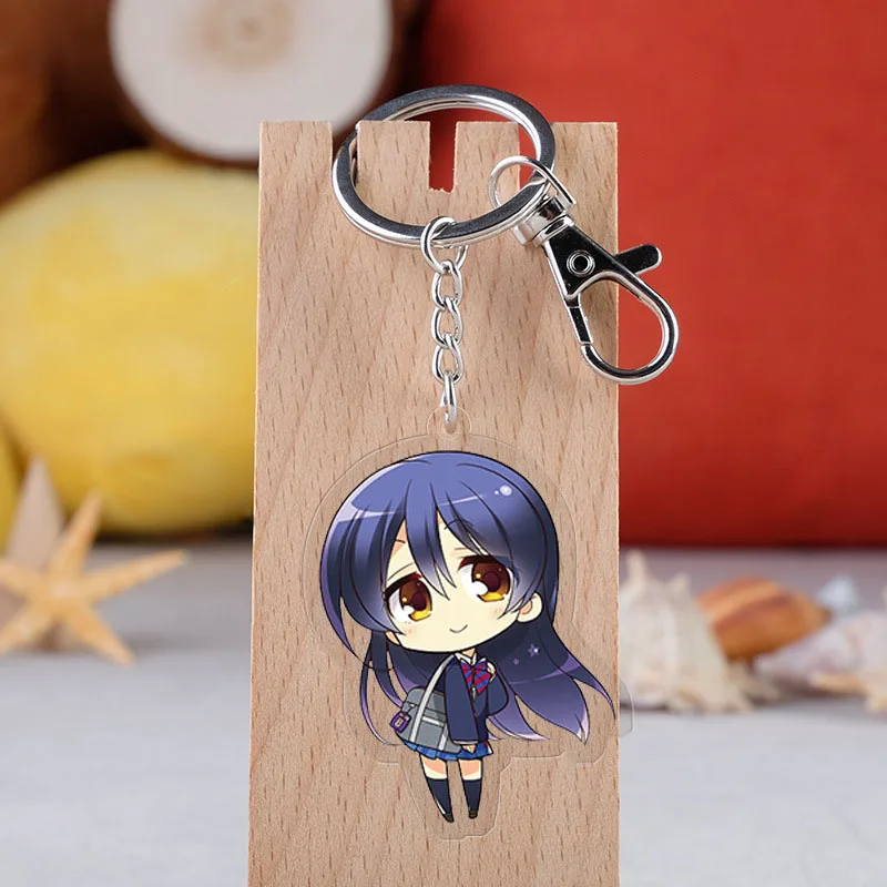 

Anime Love Live Cosplay Keychain Japanese Cartoon Figure Acrylic Car Key Holder Chain Pendants Keyrings Jewelry Gift