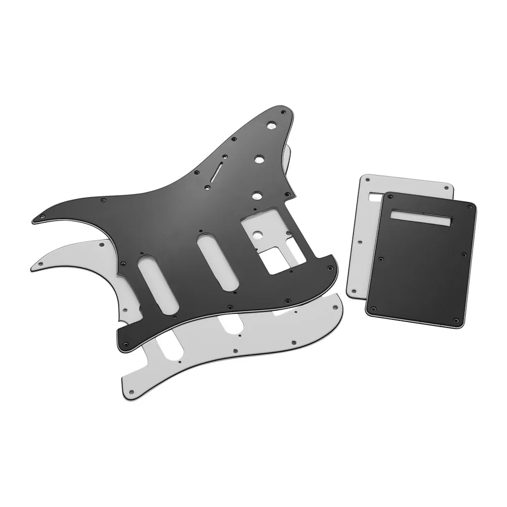 Electric Guitar Pickguard 3Ply SSH Guitar Pickguard Scratch/ Back Plate