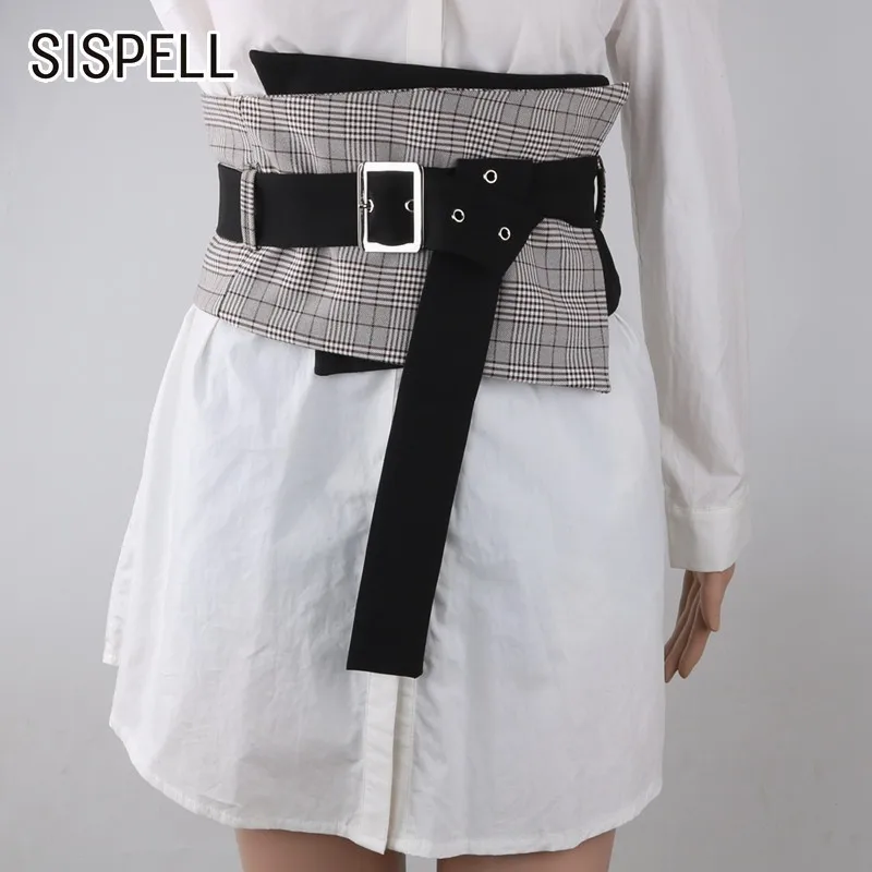 SISPELL 2019 летний ремень для женщин плед регулируемый пояс женская рубашка платье модные корейские аксессуары