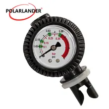 Надувной манометр метр тестер Циферблат Манометр черный воздушный термометр с клапаном разъем для надувной каяк плот лодка серфинг