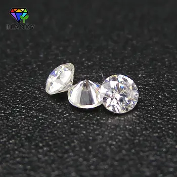 

Free Shipping 0.8~2.8mm DF White Color Round Shape Star Cut Loose Moissanites Stone Synthetic Gems For Jewelry