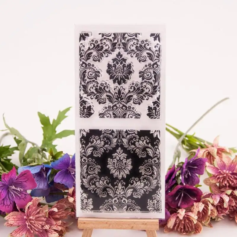 

Flower Printed DIY Scrapbooking Plastic Embossing Template Folder Stencil 8*16.5cm