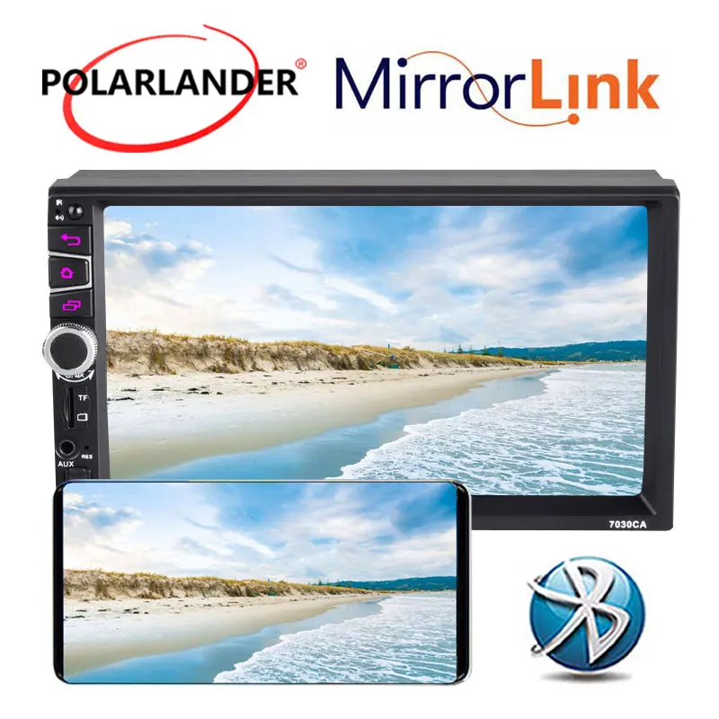 

Touch Screen 7 Inch HD Car Bluetooth Player Android 8.1 System Button 2 DIN Universal Car radio GPS Navigation
