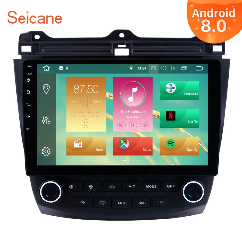 

Seicane 10.1 inch Android 9.0 Car Radio For 2003-2007 Honda Accord 7 GPS Navigation Multimedia Player WiFi Mirror Link OBD2