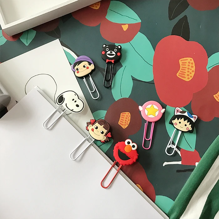 Kawai мультфильм изгой собака Млечный девочка звезда медведь скрепки бумага Клип