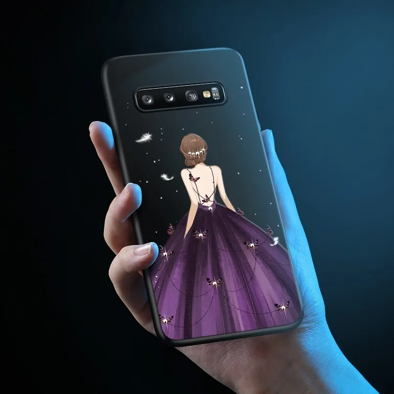 

Luxury Dress Case For Samsung Galaxy S10 Shockproof Silicone Bumper For Galaxy S10 Plus S10e S8 S9 Plus A6 A7 A8 J8 Note 9 A50