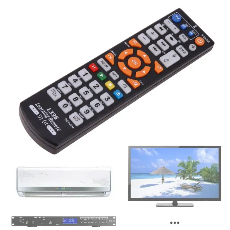 

ABS Plastic Copy Smart Learning 42 keys IR Remote Control Controller With Learn Function For TV CBL DVD SAT VCR HI-FI