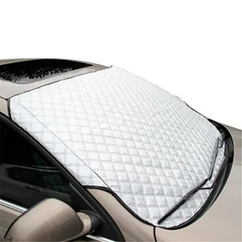 

Winter Car Windscreen Windshield Front Cover Anti Snow Frost Ice Shield Dust Protector Heat Sun Mat Large Snow Dust Protector