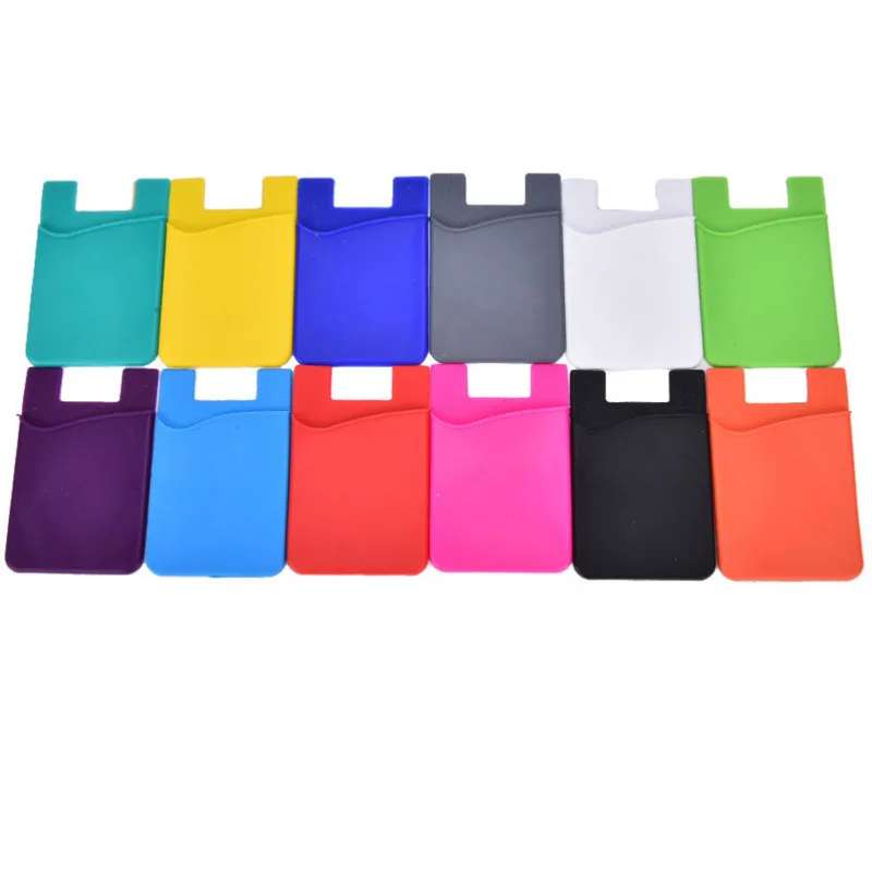 

Free Shipping Hot Sale Women Men Cell Phone Card Holder Sticker Bus Card Business Credit ID Card Holder Slim Case Pocket On 3M