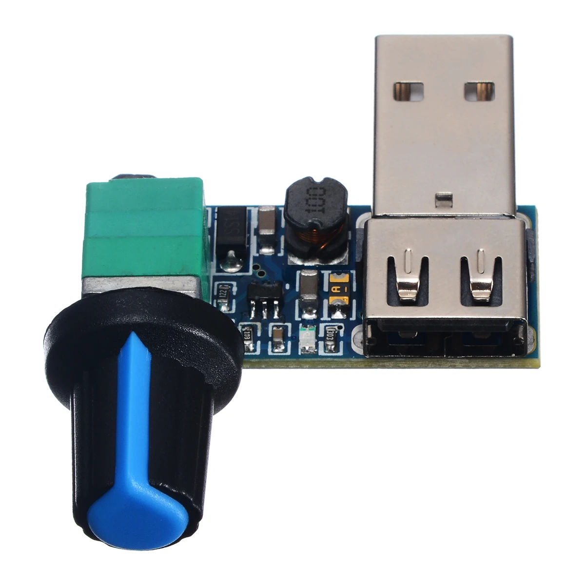 

1pc New Fan Speed Controller USB Fan Stepless Speed Controller Regulator Speed Variable Switch Module