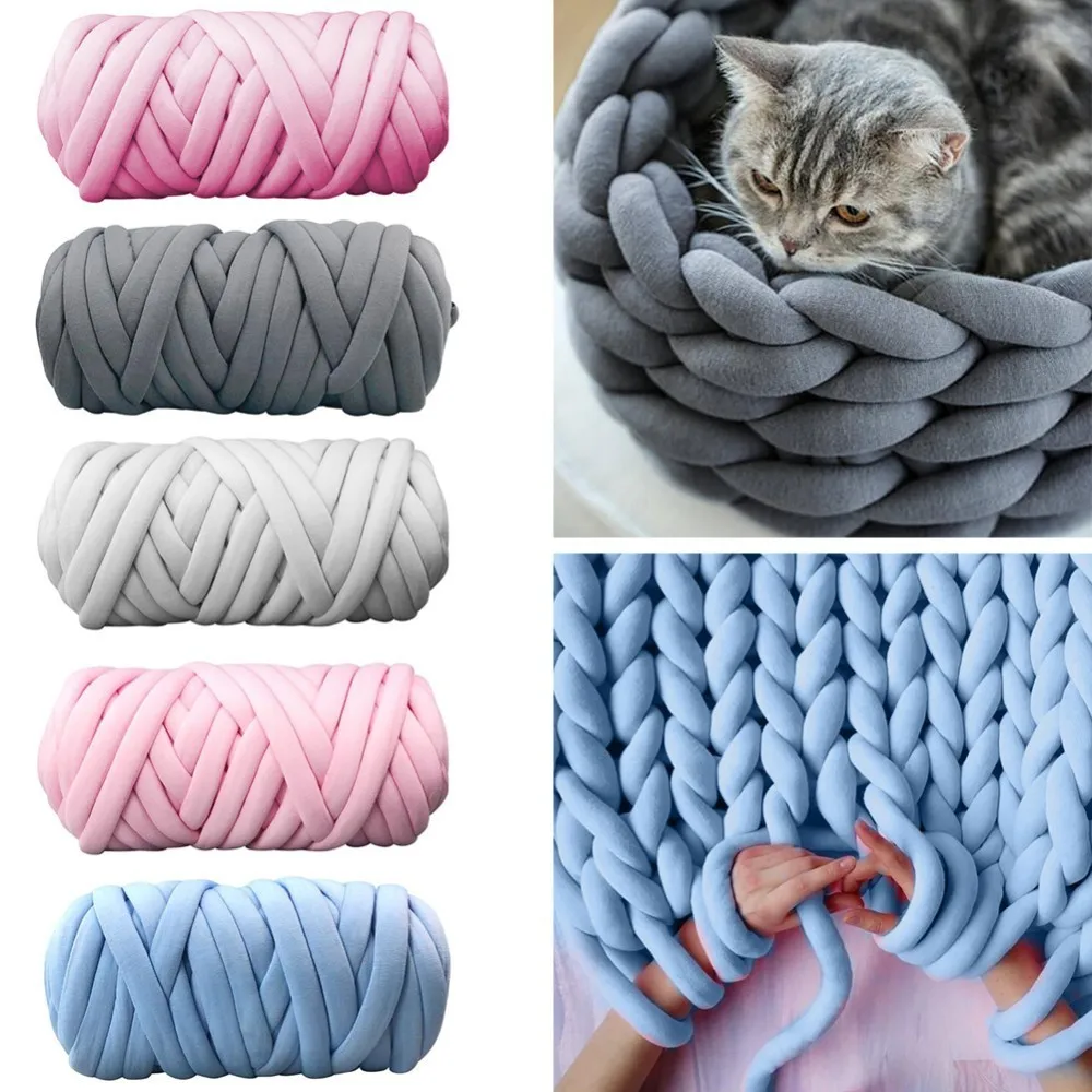 1pcs/500G Super Thickness Viscose Chunky Yarn Roving Yarn for Spinning