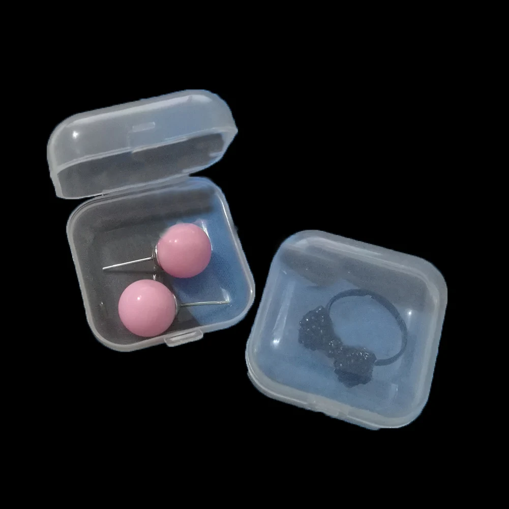 10Pcs Portable Clear Plastic Mini Jewelry Organizer Case Multifunction Travel Jewelry Box Holder Women Gift Boxes For Jewelry