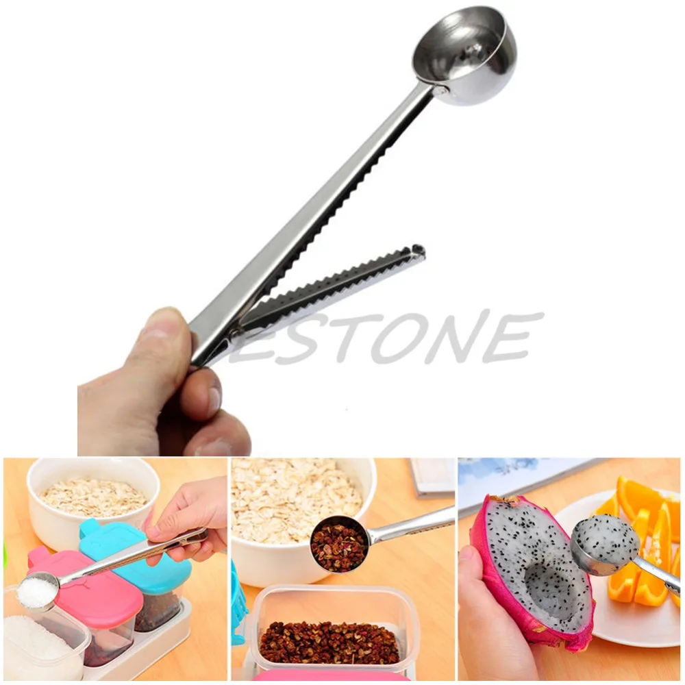 

Multifunction Stainless Steel Coffee Scoop With Clip Coffee Tea Measuring Cup Ground Coffee Scoop