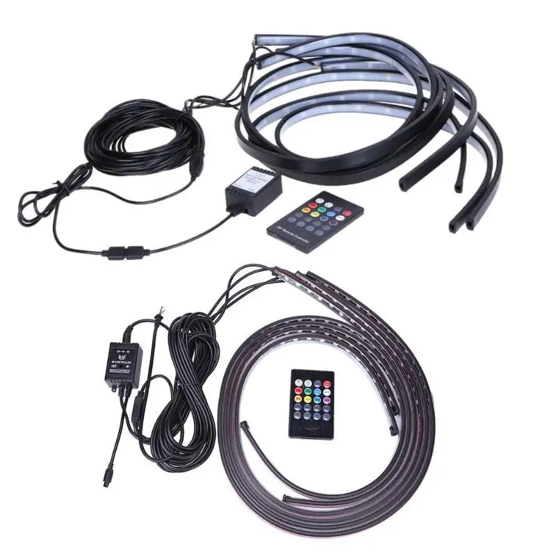 Горячая продажа 90/120 см Автомобильная RGB Светодиодная лента 5050 SMD DC12V 6000K под