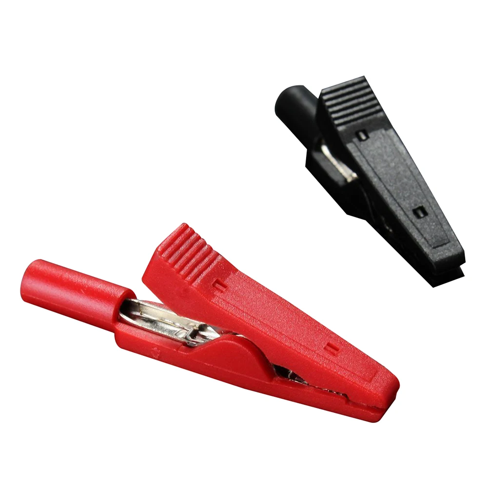

BIFI-2X Insulated Alligator Clip Connector Clamp Testing Probe Red+Black