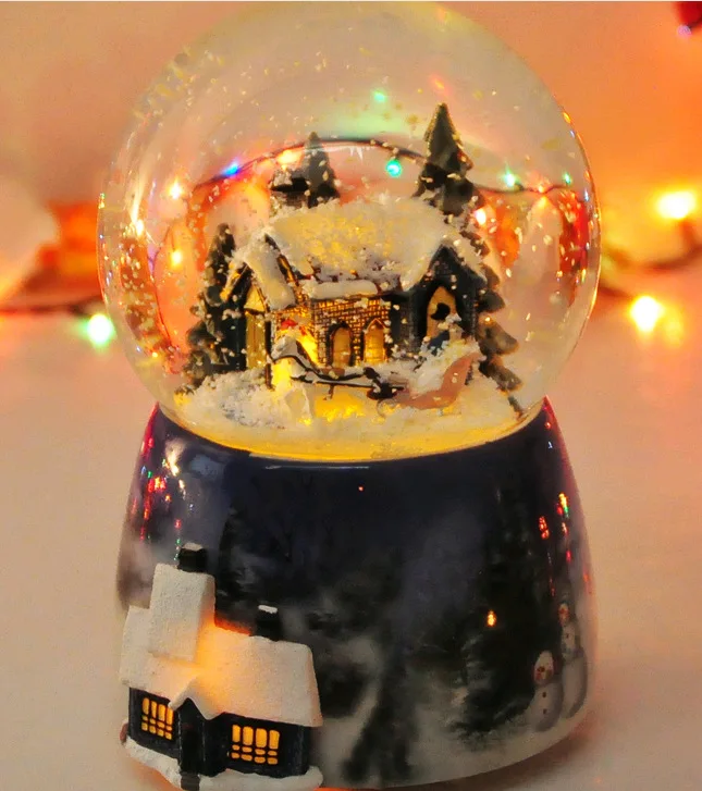 

2018 Merry Christmas Christmas Special Offer Hot Sale Clockwork Type Ballerina Music Boxes Free Shipping Snow Crystal Ball Box