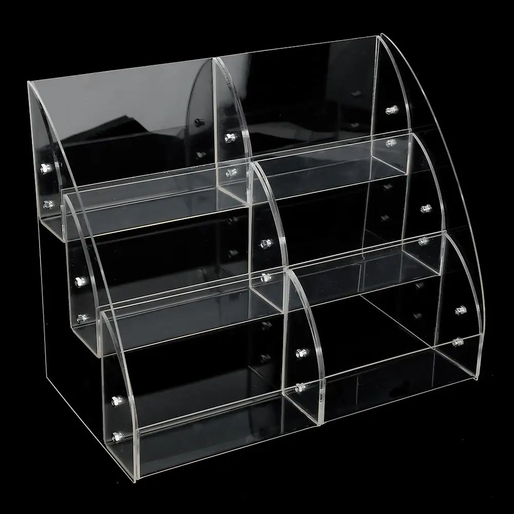 

Transparent Acrylic Nail Polish Lipstick Display Case Storage Box Makeup Organizer Cosmetic Display