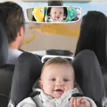 Мини-автомобиль детское зеркало широкий вид сзади регулируемая безопасность сиденье автомобиля зеркало заднего вида подголовник крепление для маленьких детей автомобильные аксессуары